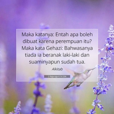 2 Raja-raja 4:14 IDN Gambar Ayat Alkitab