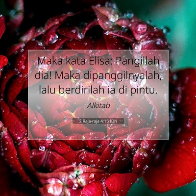 2 Raja-raja 4:15 Ayat Alkitab Dijelaskan