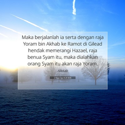 2 Raja-raja 8:28 IDN Gambar Ayat Alkitab