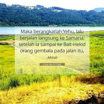 2 Raja-raja 10:12 Ayat Alkitab Dijelaskan