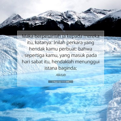 2 Raja-raja 11:5 IDN Gambar Ayat Alkitab