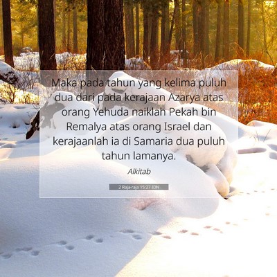 2 Raja-raja 15:27 IDN Gambar Ayat Alkitab