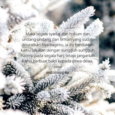 2 Raja-raja 17:37 Ayat Alkitab Dijelaskan