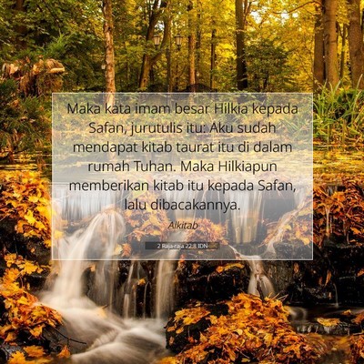 2 Raja-raja 22:8 IDN Gambar Ayat Alkitab