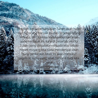 2 Raja-raja 22:13 Ayat Alkitab Dijelaskan