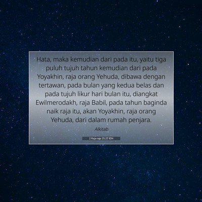 2 Raja-raja 25:27 IDN Gambar Ayat Alkitab