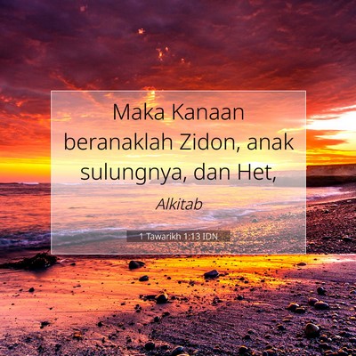 1 Tawarikh 1:13 Ayat Alkitab Dijelaskan