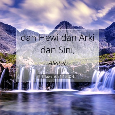 1 Tawarikh 1:15 Ayat Alkitab Dijelaskan
