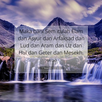 1 Tawarikh 1:17 Ayat Alkitab Dijelaskan