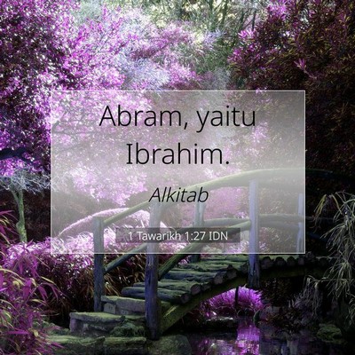 1 Tawarikh 1:27 Ayat Alkitab Dijelaskan