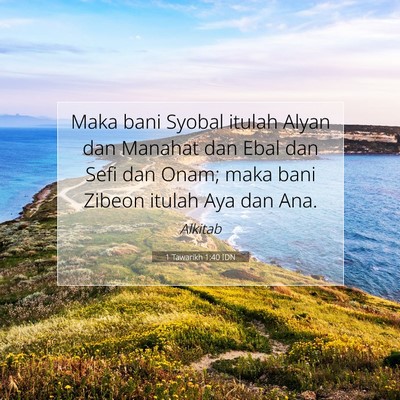 1 Tawarikh 1:40 Ayat Alkitab Dijelaskan