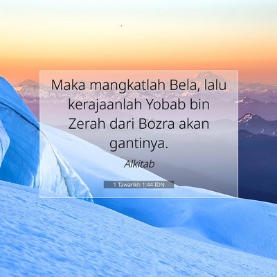 1 Tawarikh 1:44 Ayat Alkitab Dijelaskan