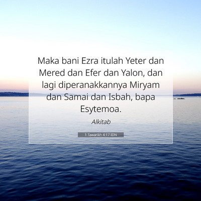 1 Tawarikh 4:17 Ayat Alkitab Dijelaskan