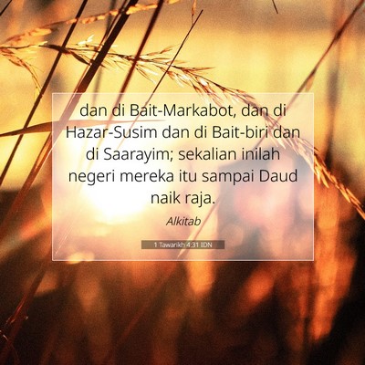 1 Tawarikh 4:31 Ayat Alkitab Dijelaskan