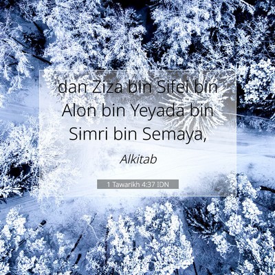 1 Tawarikh 4:37 Ayat Alkitab Dijelaskan
