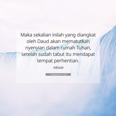 1 Tawarikh 6:31 Ayat Alkitab Dijelaskan