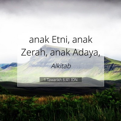 1 Tawarikh 6:41 Ayat Alkitab Dijelaskan