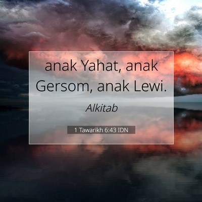 1 Tawarikh 6:43 Ayat Alkitab Dijelaskan