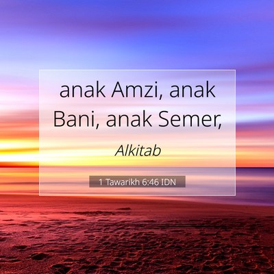 1 Tawarikh 6:46 Ayat Alkitab Dijelaskan