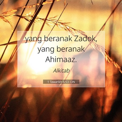1 Tawarikh 6:53 Ayat Alkitab Dijelaskan