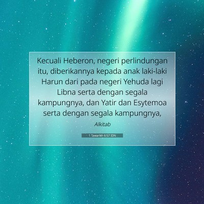 1 Tawarikh 6:57 Ayat Alkitab Dijelaskan