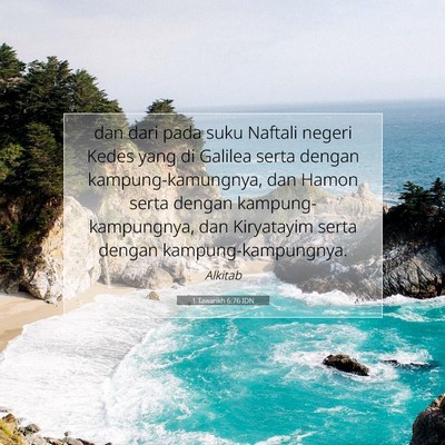 1 Tawarikh 6:76 Ayat Alkitab Dijelaskan