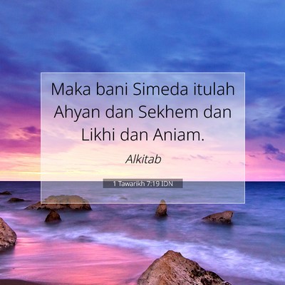 1 Tawarikh 7:19 Ayat Alkitab Dijelaskan