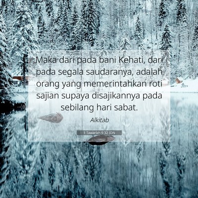1 Tawarikh 9:32 Ayat Alkitab Dijelaskan