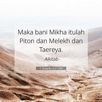 1 Tawarikh 9:41 Ayat Alkitab Dijelaskan