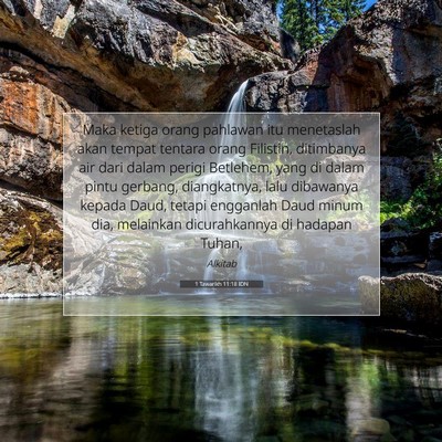 1 Tawarikh 11:18 Ayat Alkitab Dijelaskan