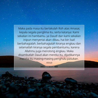 1 Tawarikh 12:18 IDN Gambar Ayat Alkitab