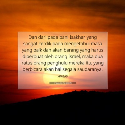 1 Tawarikh 12:32 IDN Gambar Ayat Alkitab