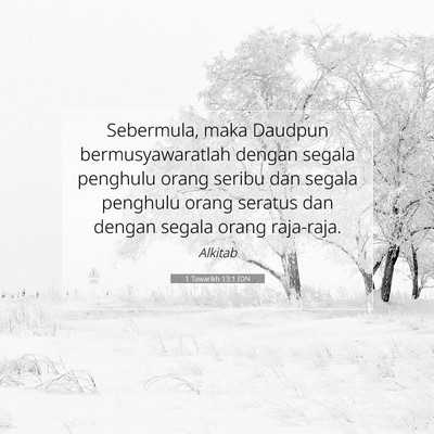 1 Tawarikh 13:1 IDN Gambar Ayat Alkitab