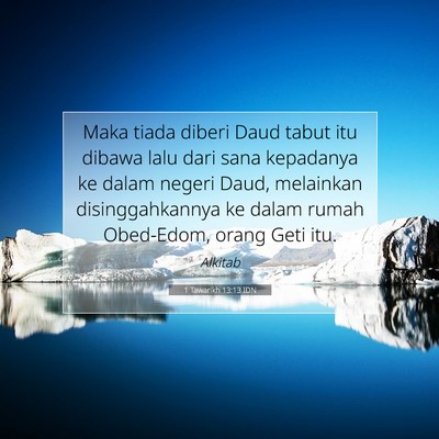 1 Tawarikh 13:13 Ayat Alkitab Dijelaskan
