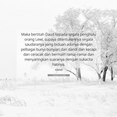 1 Tawarikh 15:16 Ayat Alkitab Dijelaskan