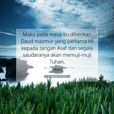 1 Tawarikh 16:7 IDN Gambar Ayat Alkitab
