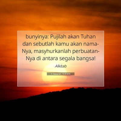 1 Tawarikh 16:8 IDN Gambar Ayat Alkitab