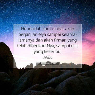 1 Tawarikh 16:15 Ayat Alkitab Dijelaskan