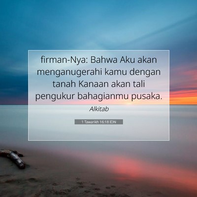 1 Tawarikh 16:18 Ayat Alkitab Dijelaskan