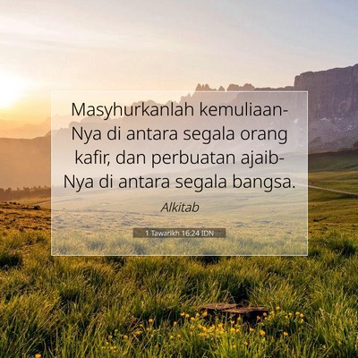 1 Tawarikh 16:24 IDN Gambar Ayat Alkitab