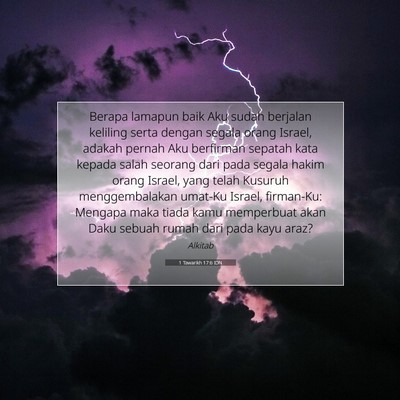 1 Tawarikh 17:6 Ayat Alkitab Dijelaskan
