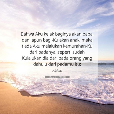 1 Tawarikh 17:13 IDN Gambar Ayat Alkitab