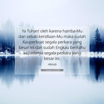 1 Tawarikh 17:19 Ayat Alkitab Dijelaskan