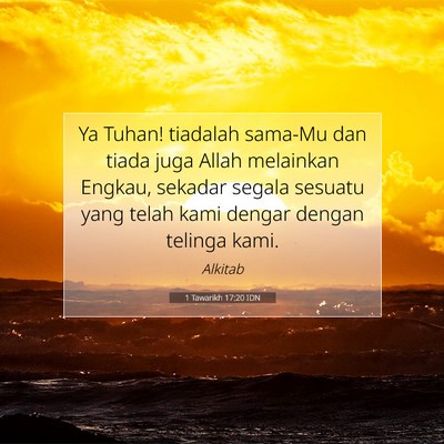1 Tawarikh 17:20 Ayat Alkitab Dijelaskan