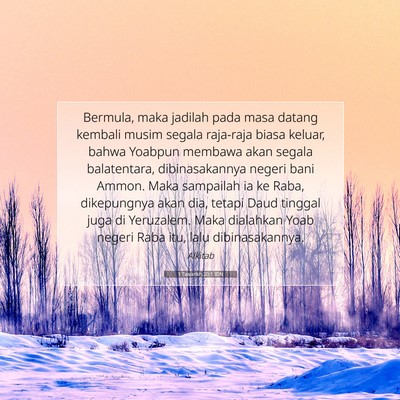1 Tawarikh 20:1 IDN Gambar Ayat Alkitab