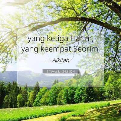 1 Tawarikh 24:8 Ayat Alkitab Dijelaskan