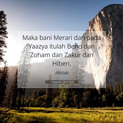1 Tawarikh 24:27 Ayat Alkitab Dijelaskan