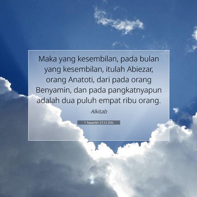 1 Tawarikh 27:12 Ayat Alkitab Dijelaskan