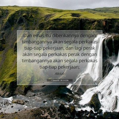 1 Tawarikh 28:14 IDN Gambar Ayat Alkitab