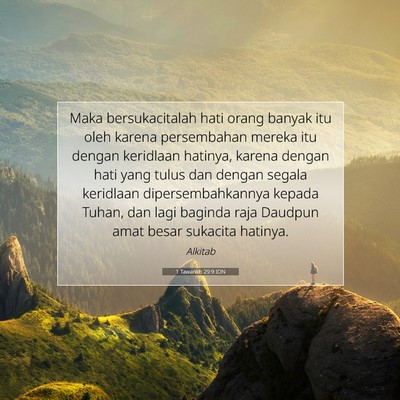 1 Tawarikh 29:9 IDN Gambar Ayat Alkitab